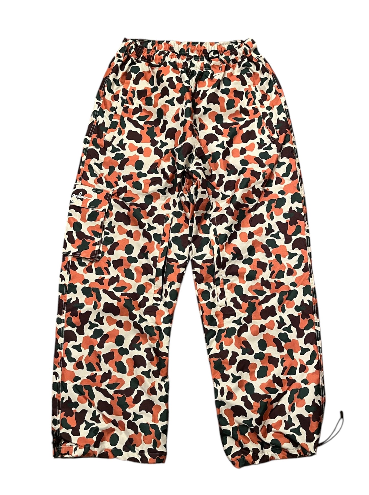 orange camouflage basic pants
