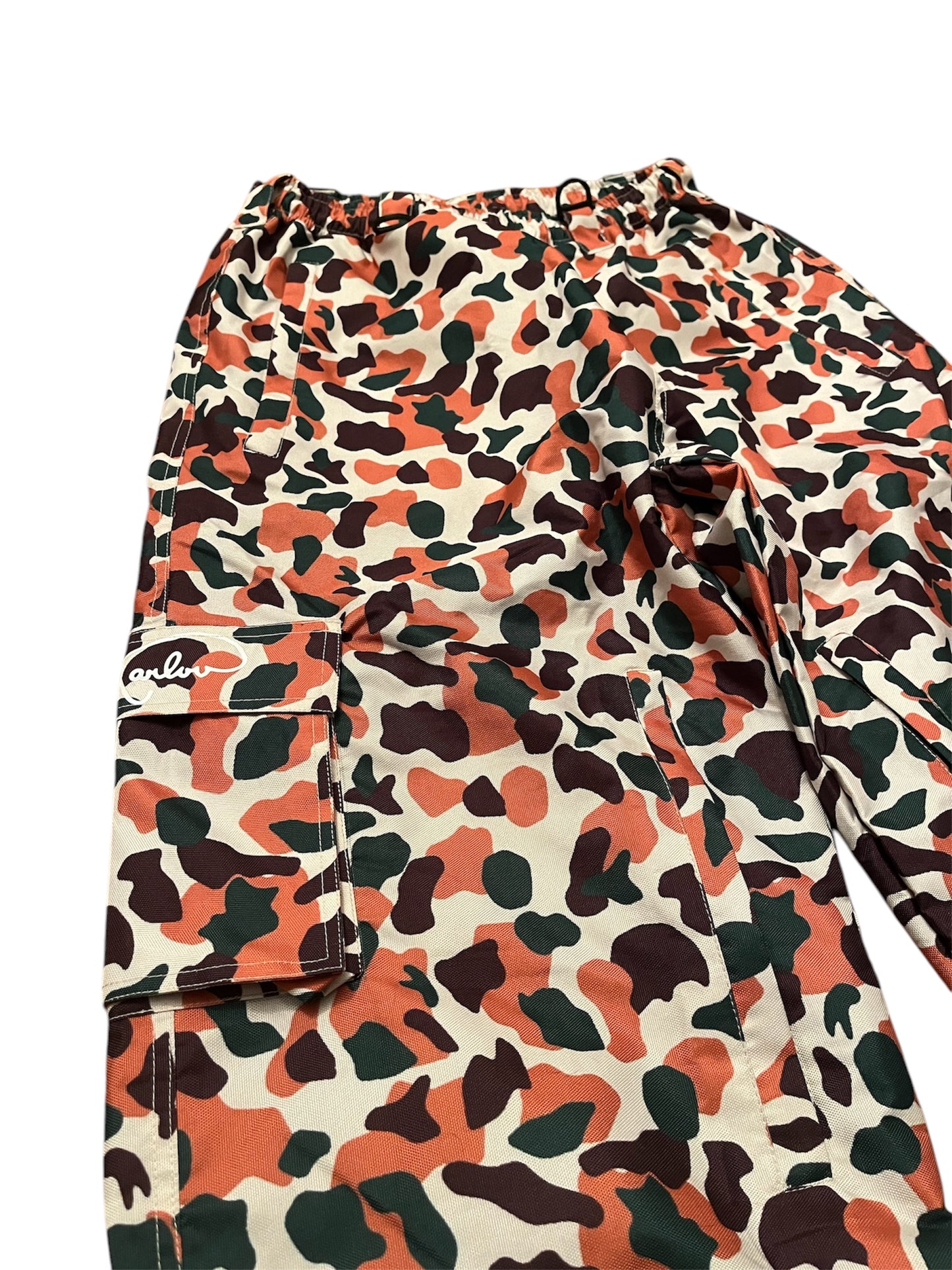 orange camouflage basic pants