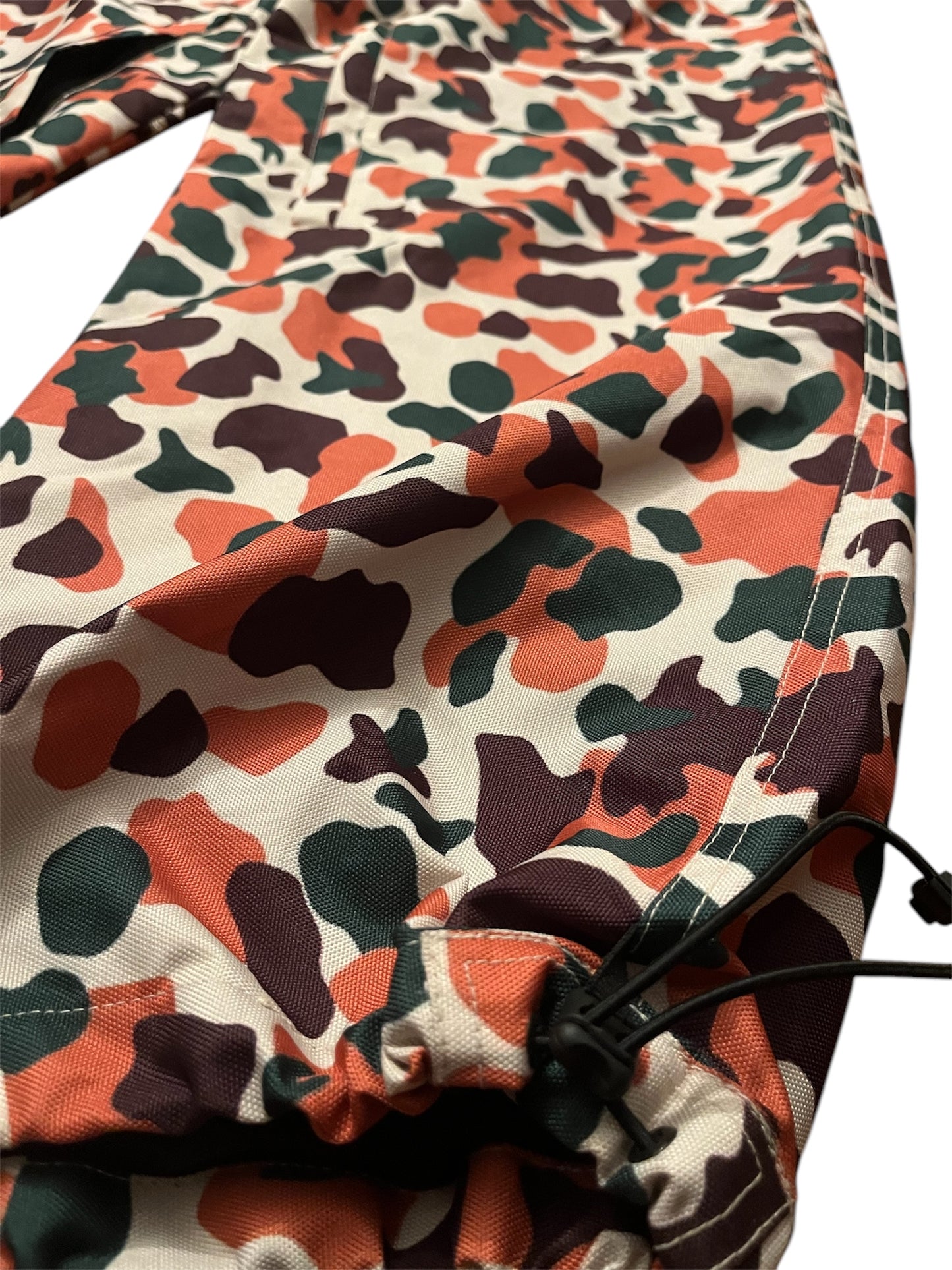orange camouflage basic pants