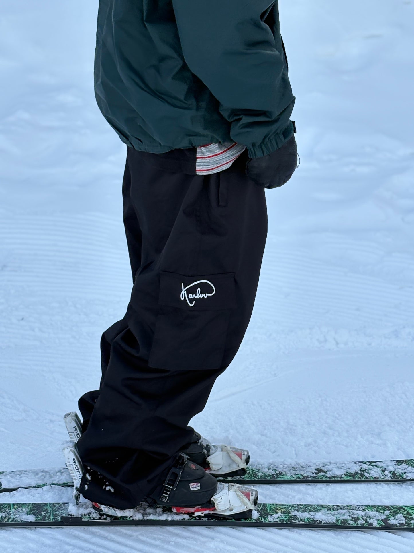 charcoal black basic pant