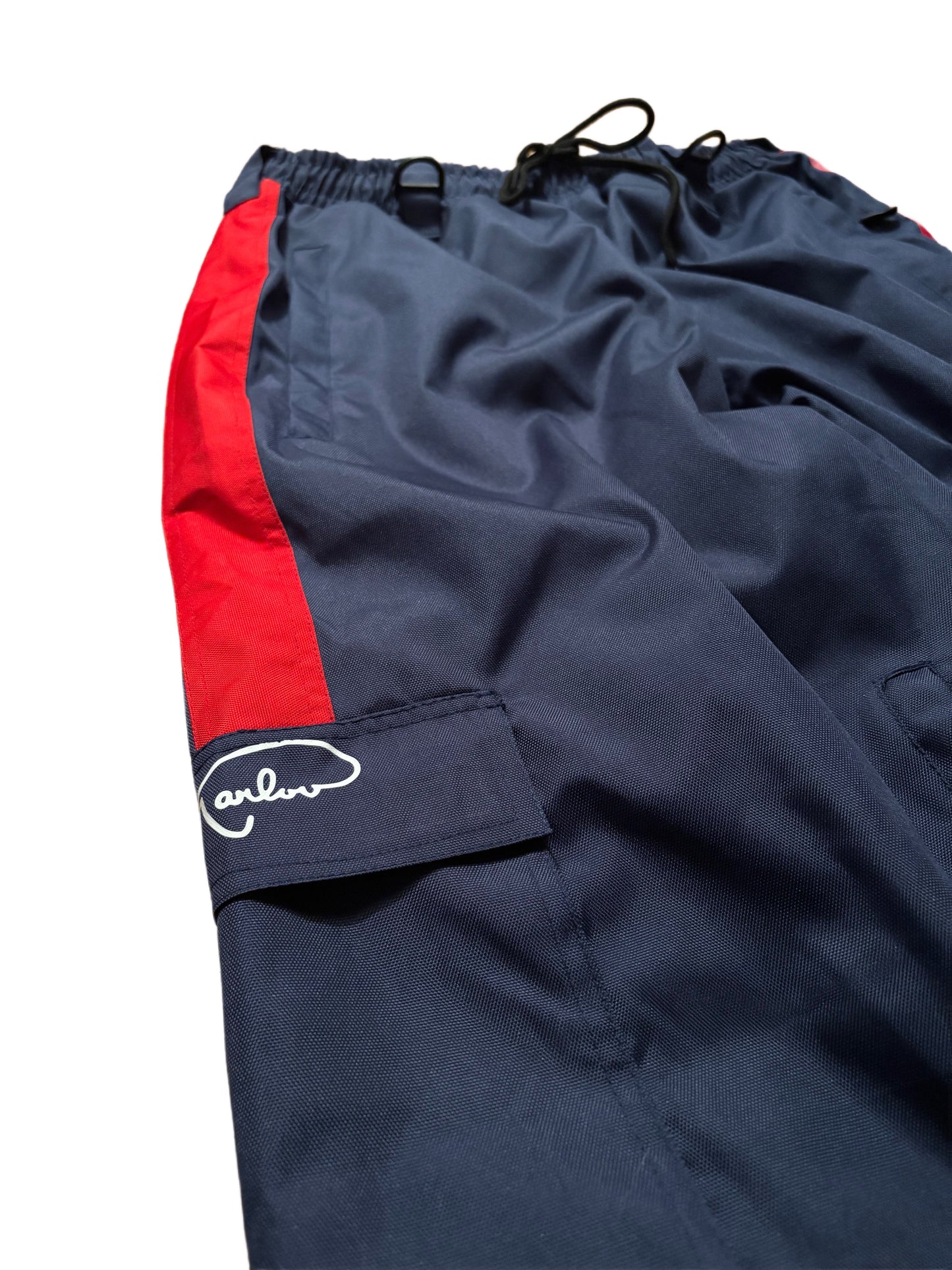 90s navy and red basic pant